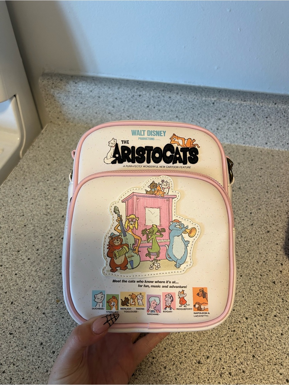 Never Used: Loungefly Disney The Aristocats Crossbody Bag